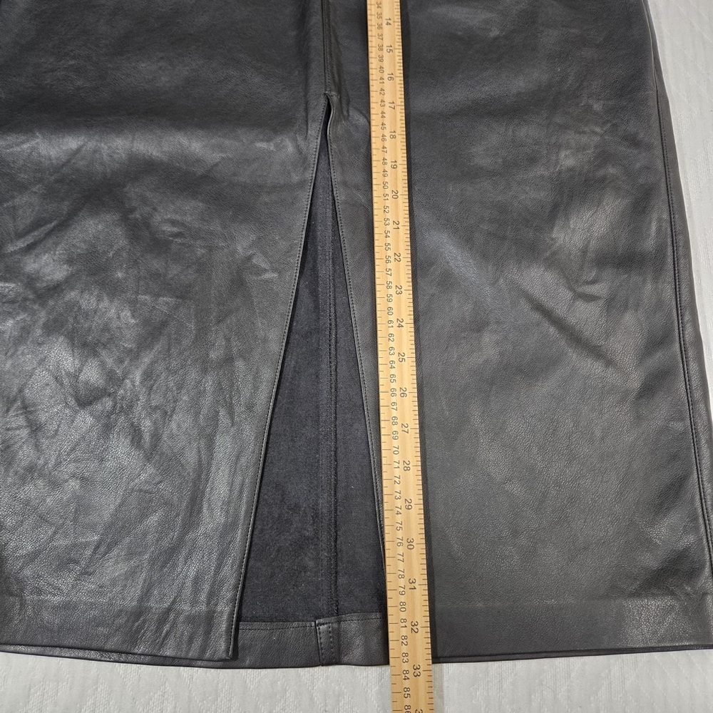 Express Black Leather Skirt